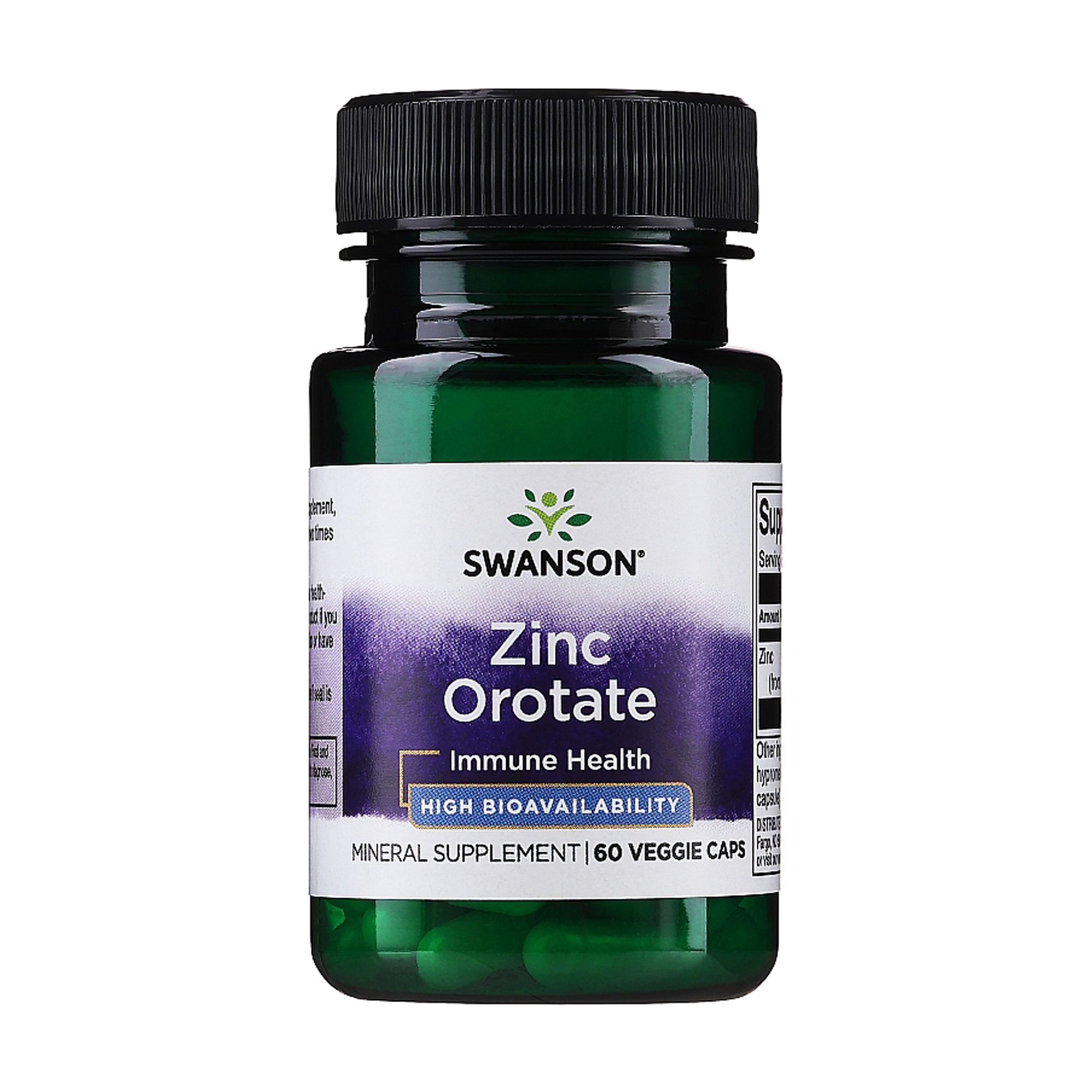 Оротат цинку Swanson Zinc Orotate, 60 рослинних капсул