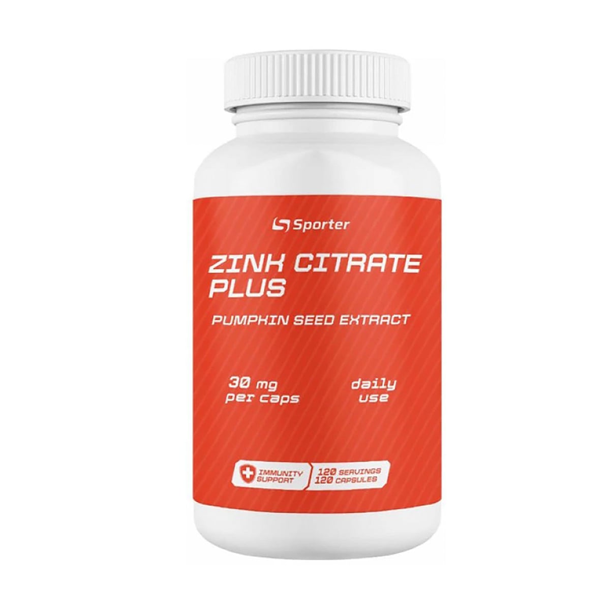 Цитрат цинку плюс Sporter Zinc Citrate Plus 30 мг, 120 капсул